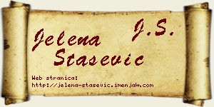 Jelena Stašević vizit kartica